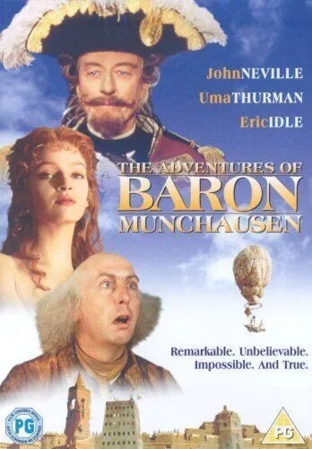 The Adventures Of Baron Munchausen John Neville Uma Thurman Uk Columbia Dvd New