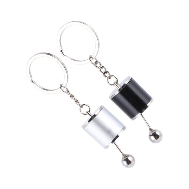 2 Pcs Key Organizer Gear Key Chain Pendant Keyrings Car Keys Metal Keychain Mini 8