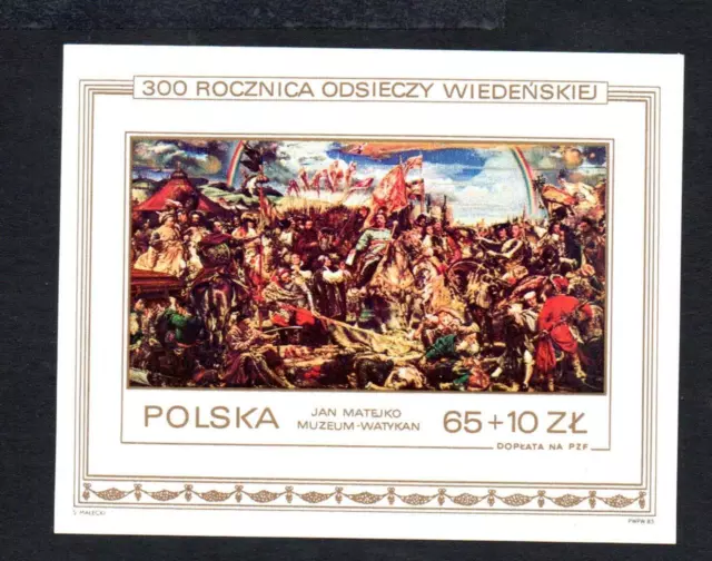 Poland Mnh 1983 Ms2897 300Th Anv Of Relief Of Vienna