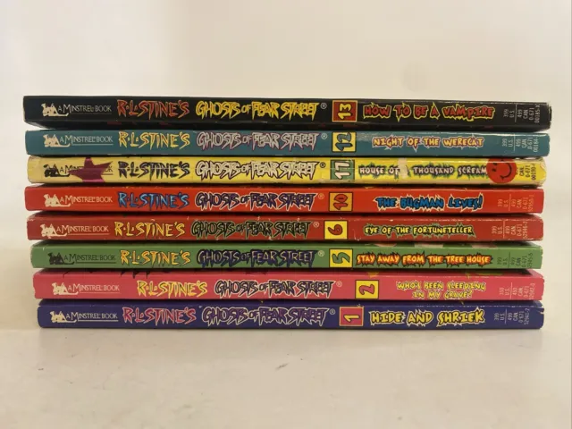 R L Stine Ghosts of Fear Street Lot of 8 Paperback Books
