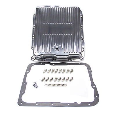 RACING POWER CO-PACKAGED GM 700R4 4L60 Alum Trans Pan Polished R8493
