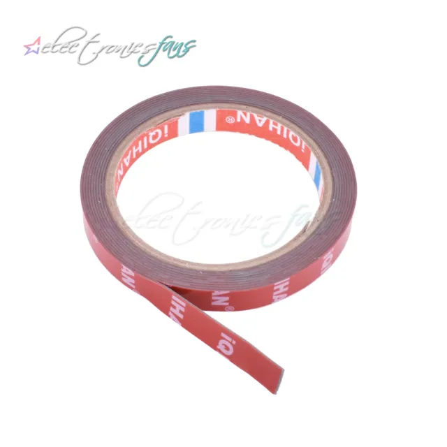 3M Strong Permanent Double-Sided Adhesive Glue Tape Super Sticky With Red Liner