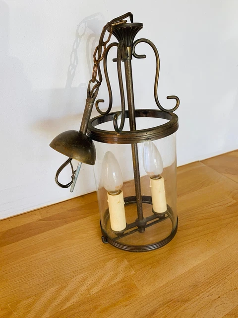 Lampe Lanterne Vintage PIFCO – Radiant Infrarouge – Métal Beige Et Argent
