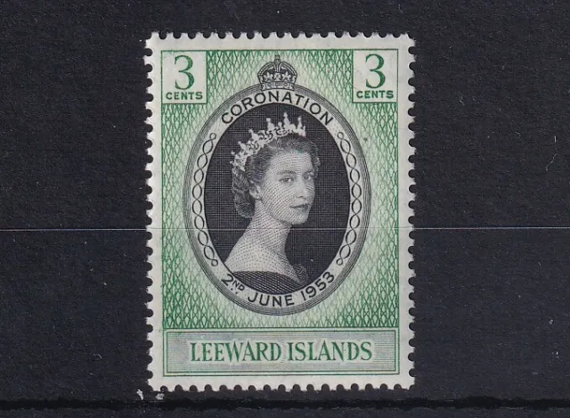 LEEWARD ISLANDS 1953 QEII Coronation LMM