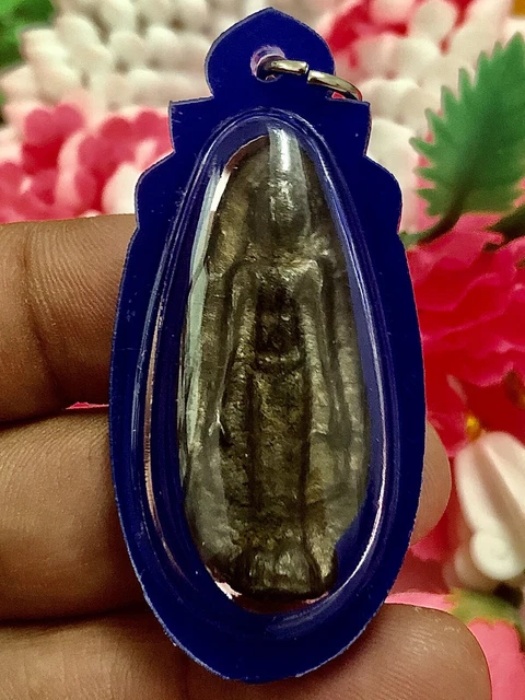 Thai Buddha Amulet Talisman Pendant Charm Vintage Phra Period Ayutthaya Old K308