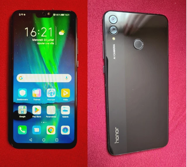 Huawei Honor 8X (JSN-L21) 64 Go Noir - Pour Pièces / Réparation - Bloqué FRP