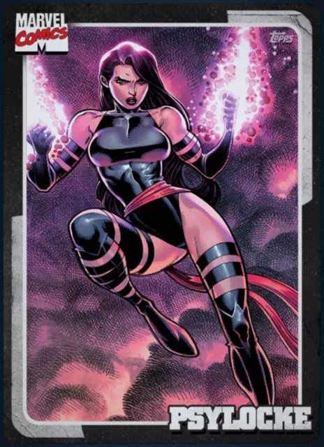 Psylocke Chose X-Men Roster 60th Award - Topps Marvel Collect Digital card