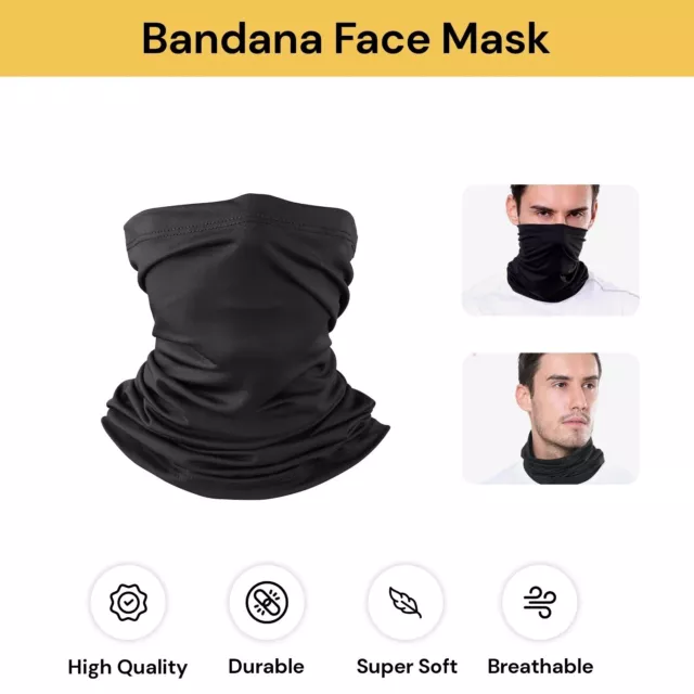 Bandana Face Shield Mask Fishing Headwear Biker Neck Tube Scarf Skull Head AU 2