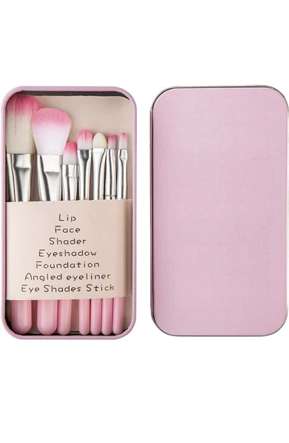 Set da 7 pennelli professionali per Make-up,Pennello Trucco Con Scatola