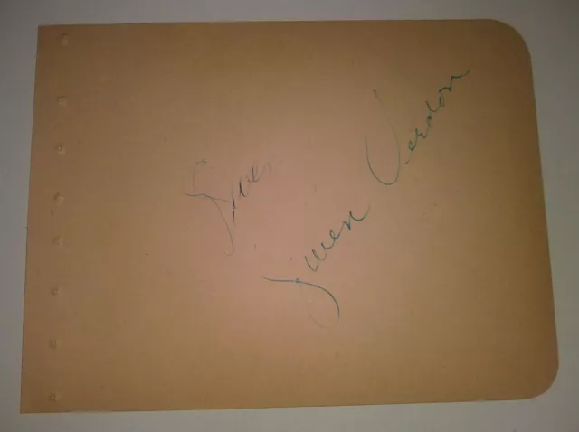 GWEN VERDON "RedHead/Can-Can/Damn Yankees" Signed Album Page