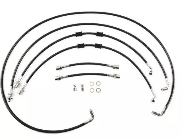 Renault Clio II Sport 172/182 6 Line Braided Brake Line Kit Inc Rear Axle Lines