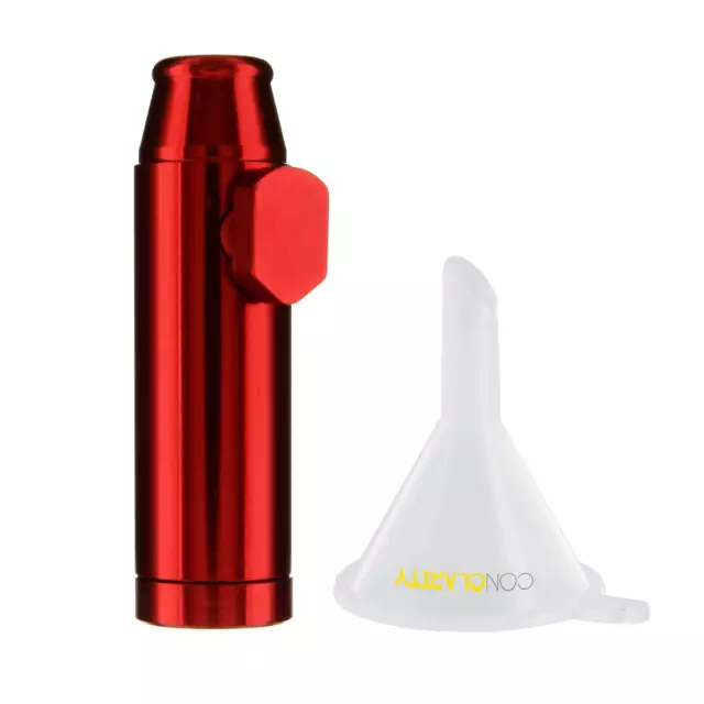 Premium Red 1g Metal e-Snuff Spice and Sweetener Portable Storage Bullet
