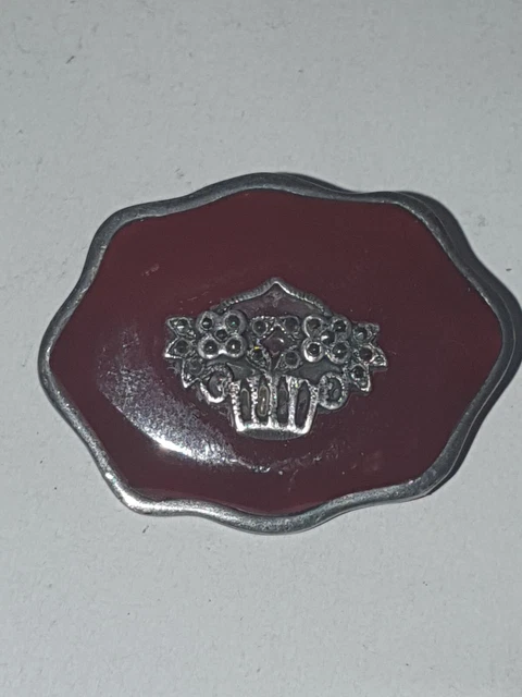 Broche Ancienne En Argent 925