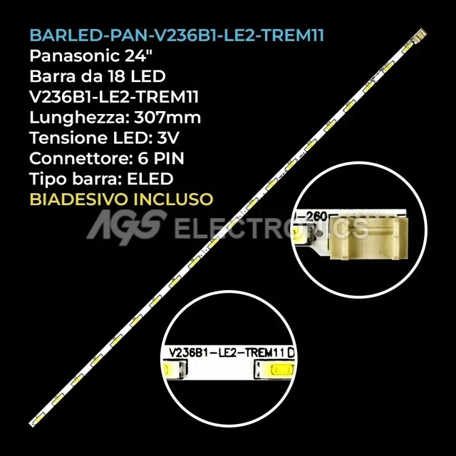 BARRA 68 LED STRIP LED TV TOSHIBA V500H1-ME1 - Foto 9