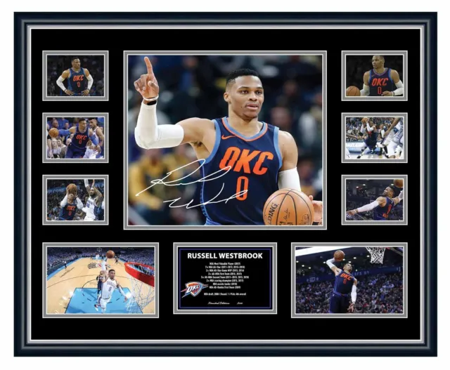 Russell Westbrook 2018 Oklahoma Signed Photo Limited Edition Framed Memorabilia