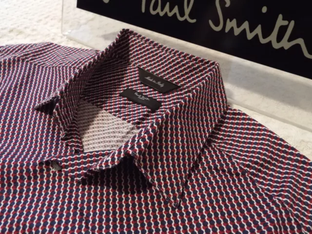 PAUL SMITH Mens Shirt 🌍 Size 16" (CHEST 42") 🌎 RRP £95+📮 OVERLAPPING CIRCLES