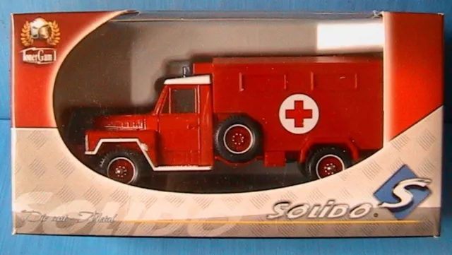 Camion Acmat Ambulance Sapeur Pompier Solido 2189 1/50 Pompiers Fire Engine