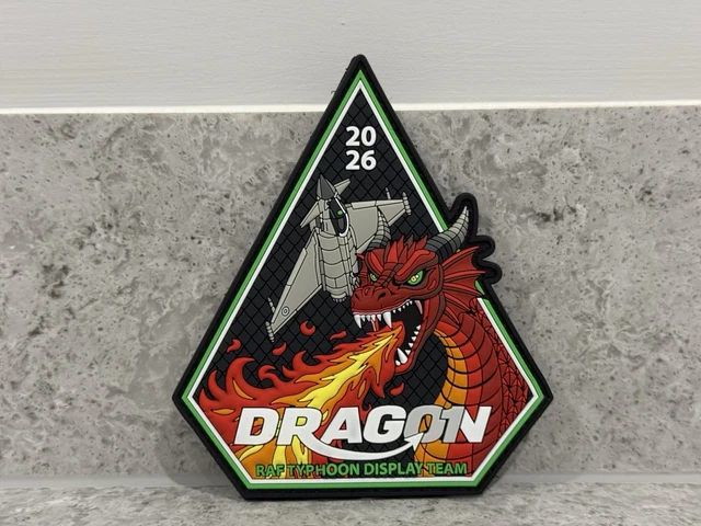 OFFICIAL RAF - Typhoon Display Team 'Dragon' 2026 - PVC Special Patch ...