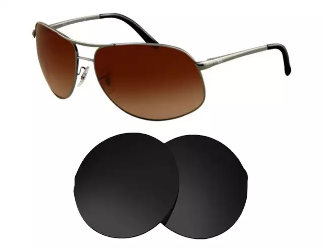 Seek Optics Replacement Sunglass Lenses for Ray-Ban RB3387 64mm