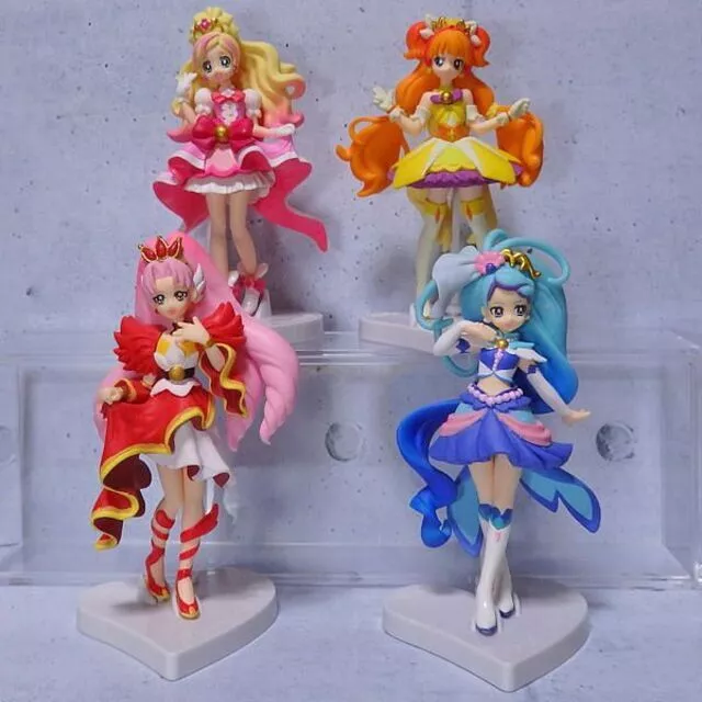GLITTER FORCE GO! Princess Pretty Cure Precure Cutie Figure 4p Set ...