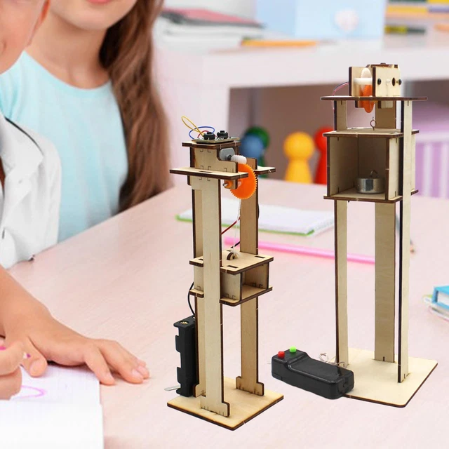 Sharplace DIY Elektrischer Aufzug - Modellbausatz Für Kinder
