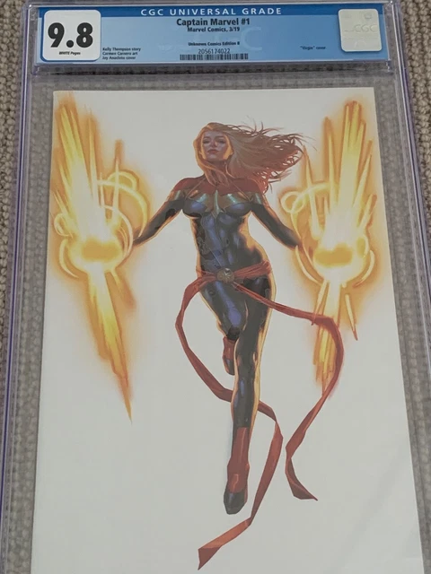 Captain Marvel #1 2019 CGC9.8 Jay Anacleto virgin cover  Unknown Comics Edition 