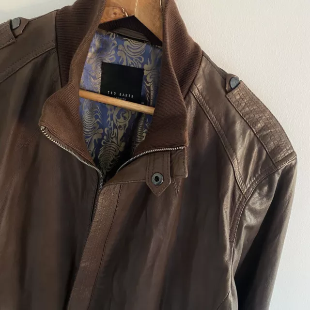Ted baker london outlet leather jacket