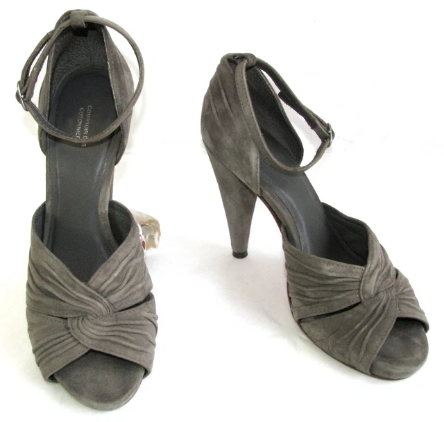 Escarpins COMPTOIR DES COTONNIERS Pointure 39 - Cuir Gris, Talons 2-7 Cm, Occasion Bon état