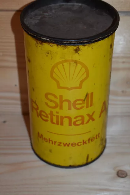 Original Alte Blechdose Shell Mehrzweckfett,Tankstelle,Deko,Retro,Oldtimer,Top!