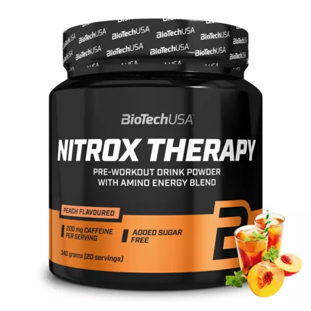 BioTech USA Nitrox Therapy, peche, 340 g