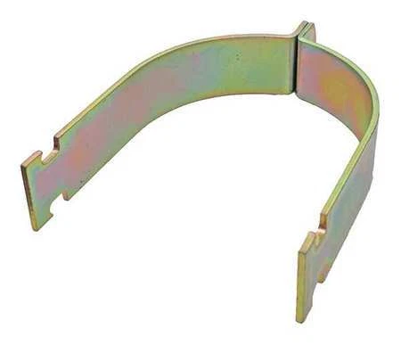 Zoro Select V110 4Y Channel Rigid Pipe Clamp,4 In,Gold,Pk10