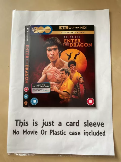 Enter The Dragon 4K UHD Card Slip Sleeve ( No Movie )