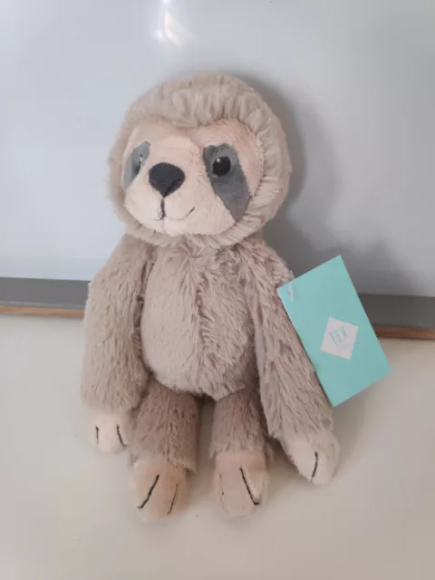 Doudou peluche singe paresseux beige TEX 22cm neuf + cadeau