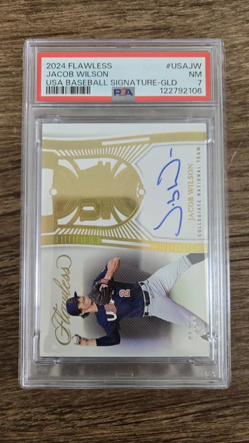 JACOB WILSON USA Baseball Alumni Patch Auto /199 $61.95 - PicClick CA