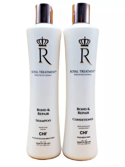 Chi Royal Treatment Bond & Repair Shampoo & Conditioner 12 Oz Set