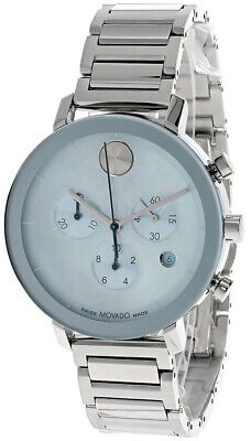 Movado Bold Evolution 38Mm Chrono Ss Blue Dial Women's Watch 3600787
