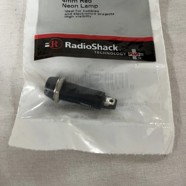 RADIO SHACK Super High Brightness 4mm Red Neon Lamp #272-0002