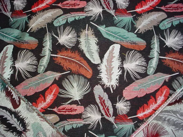 13-3/8Y Kravet Lee Jofa Black Feather Jacquard Drapery Upholstery Fabric 3