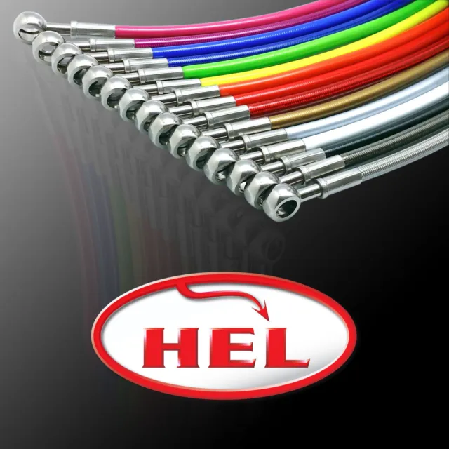 Hel Steel Braided Brake Lines Hoses For Subaru Impreza Gdb Wrx Sti 2001-07 Y2553