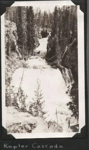 Vintage Photograph '25 Kepler Cascade Yellowstone Park Mammoth Wyoming Old Photo