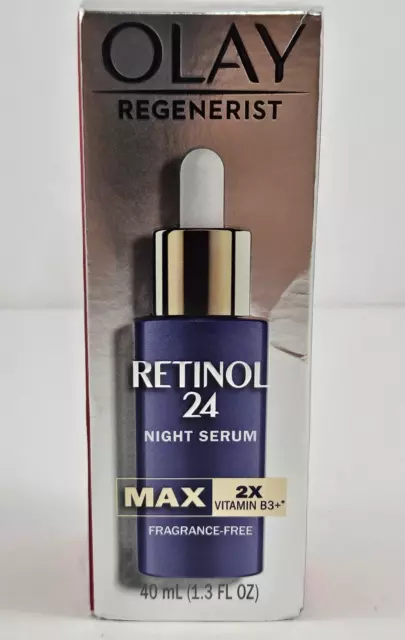 Olay Retinol 24 Night Serum Fragrance-Free 40ml/1.3fl.oz. (MAX-2X vitamin B3+)