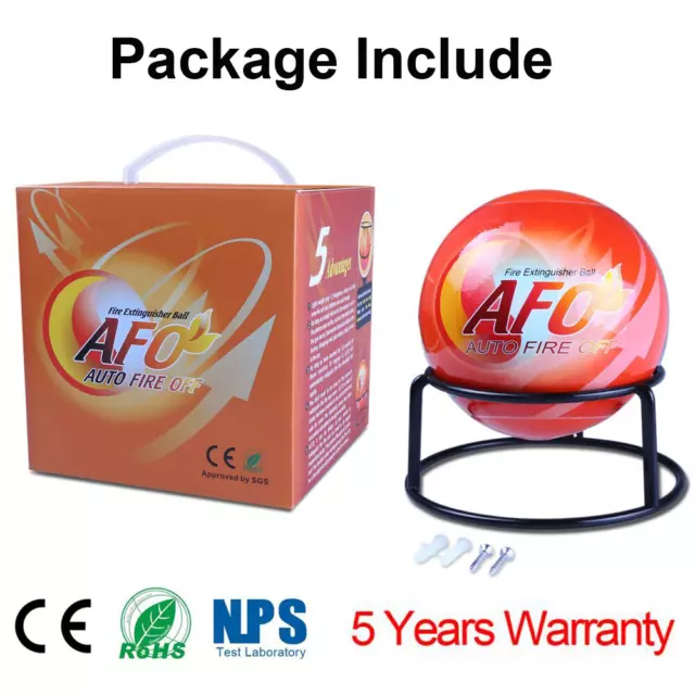 0.5-2.5KG AFO Fire Ball Automatic Dry Powder Extinguisher For Car House Suppress