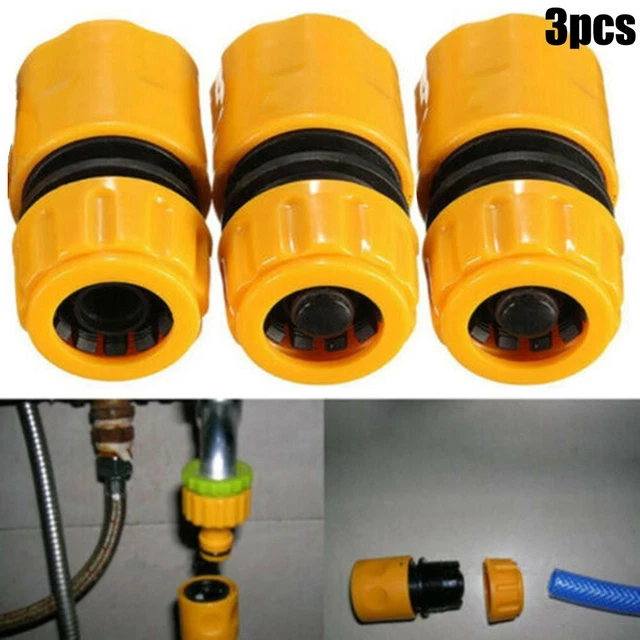3Pcs Garten Bewässerung Schlauch Rohr Wasserhahn Connector Adapter Fitting