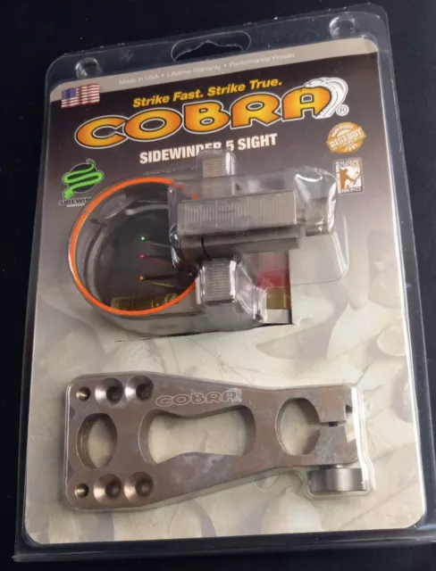Cobra Sidewinder 5 Sight Compound Bow Sight Factory Sealed