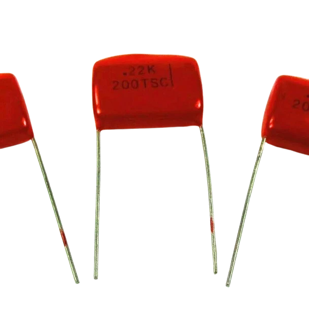 Produktbild von 10 Stück MKP X2 Kondensatoren 0,22 µF – 275 V, R.46, Für Entstörung