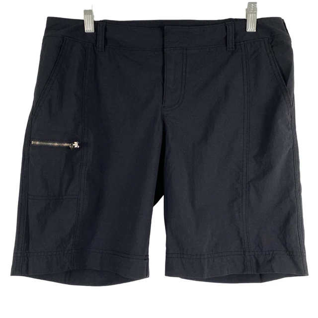 Athleta Palisade Shorts Black Nylon Spandex Outdoor Women's Size 12