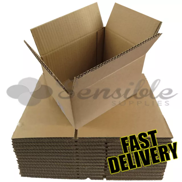 75 x SMALL STRONG DOUBLE WALL POSTAL GIFT MAILING CARDBOARD BOXES 9x6x6"