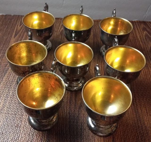 Vintage F.B. Rogers Silver Plate 8 Cups Set