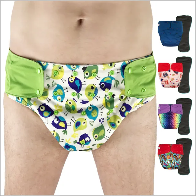 Cloth Diaper Cover with Insert for Big Kids, Teens and Adults