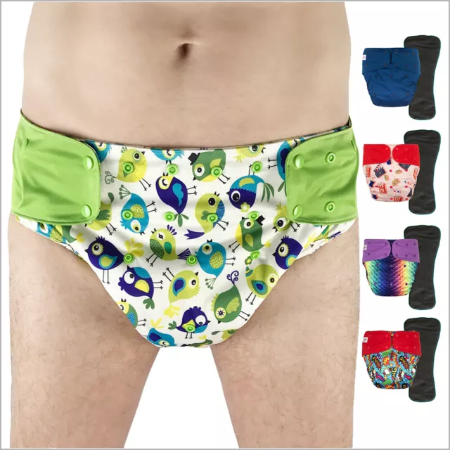 ECOABLE INCONTINENCE CLOTH Diaper Cover with Insert for Special Needs Adults  $35.99 - PicClick
